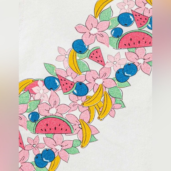 Bailey Rose - Summer Fruit Watermelon Banana Flower Vest - size medium - Picture 2 of 7